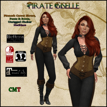 Second Life Marketplace - Pirate Giselle - Black